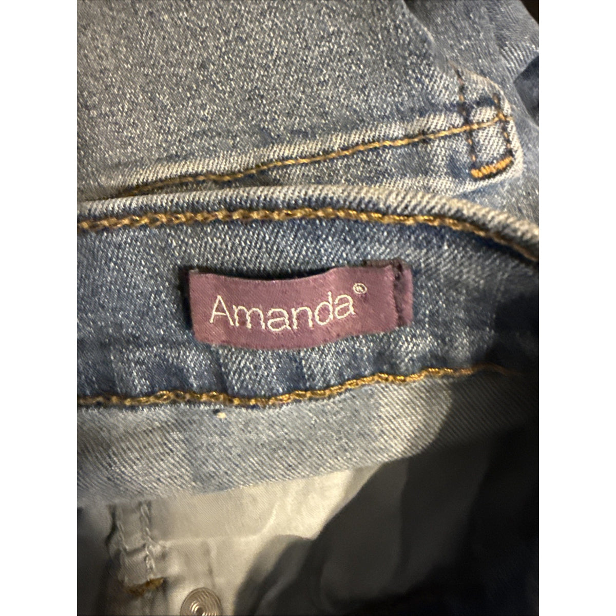 Gloria Vanderbilt Blue Jean Denim Capris Women’s Size 8 Casual Pockets GUC