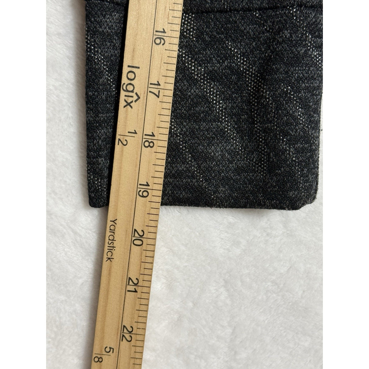 Jones New York Signature XL Cowl Neck Tunic Top Black Gray Side Zip