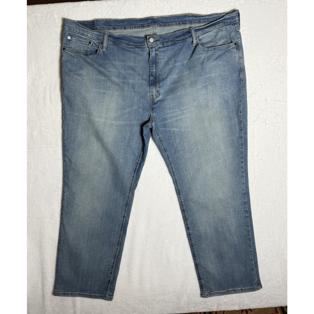 Levi’s 541 Athletic Taper Jeans Mens 52x30 Light Wash Stretch Denim 52x29
