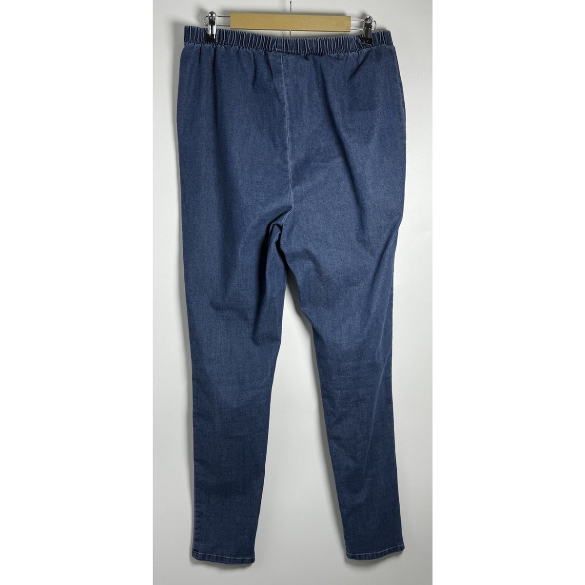 DENIM 24/7 Women’s Size 20w Pull On Blue Stretch Jeans Elastic Waist Casual