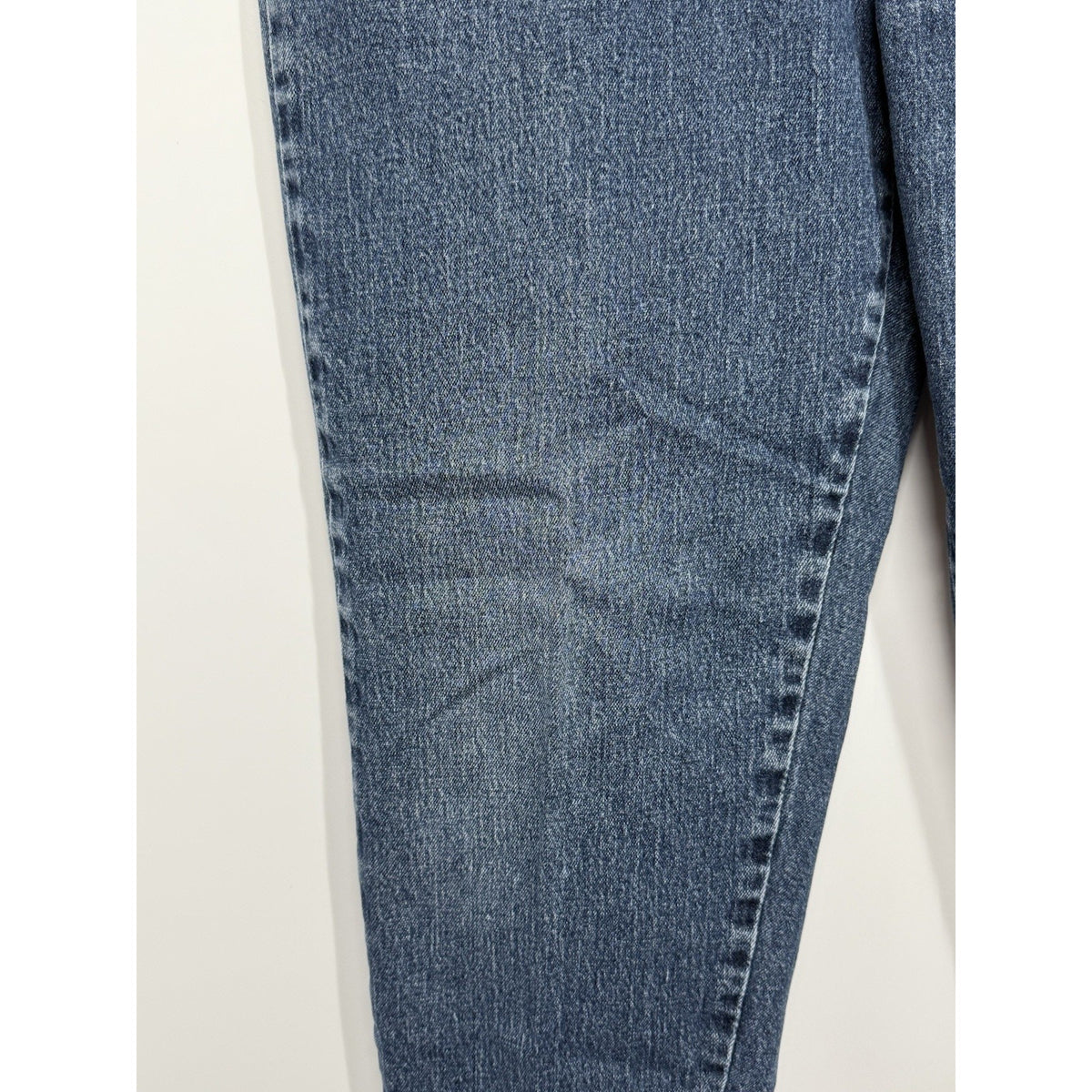 Lee Womens 12 Petite Elastic Waist Jeans Straight Leg Denim Mid Rise