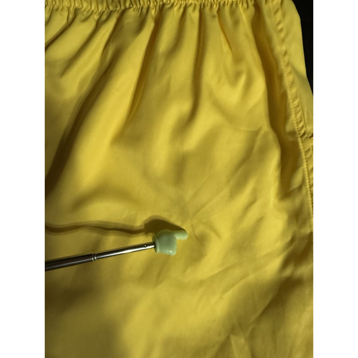 Kim Rogers Curvy Pull-On Pants 18W Yellow Elastic Waist Pockets Short Length