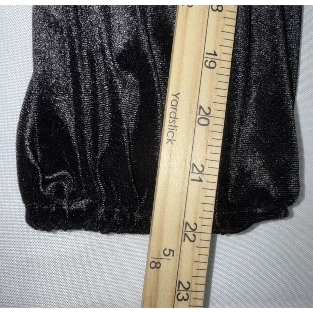 Womens Plus Sz XL Dress Black Velvet Long Sleeves Knee Length V Neck Old Navy