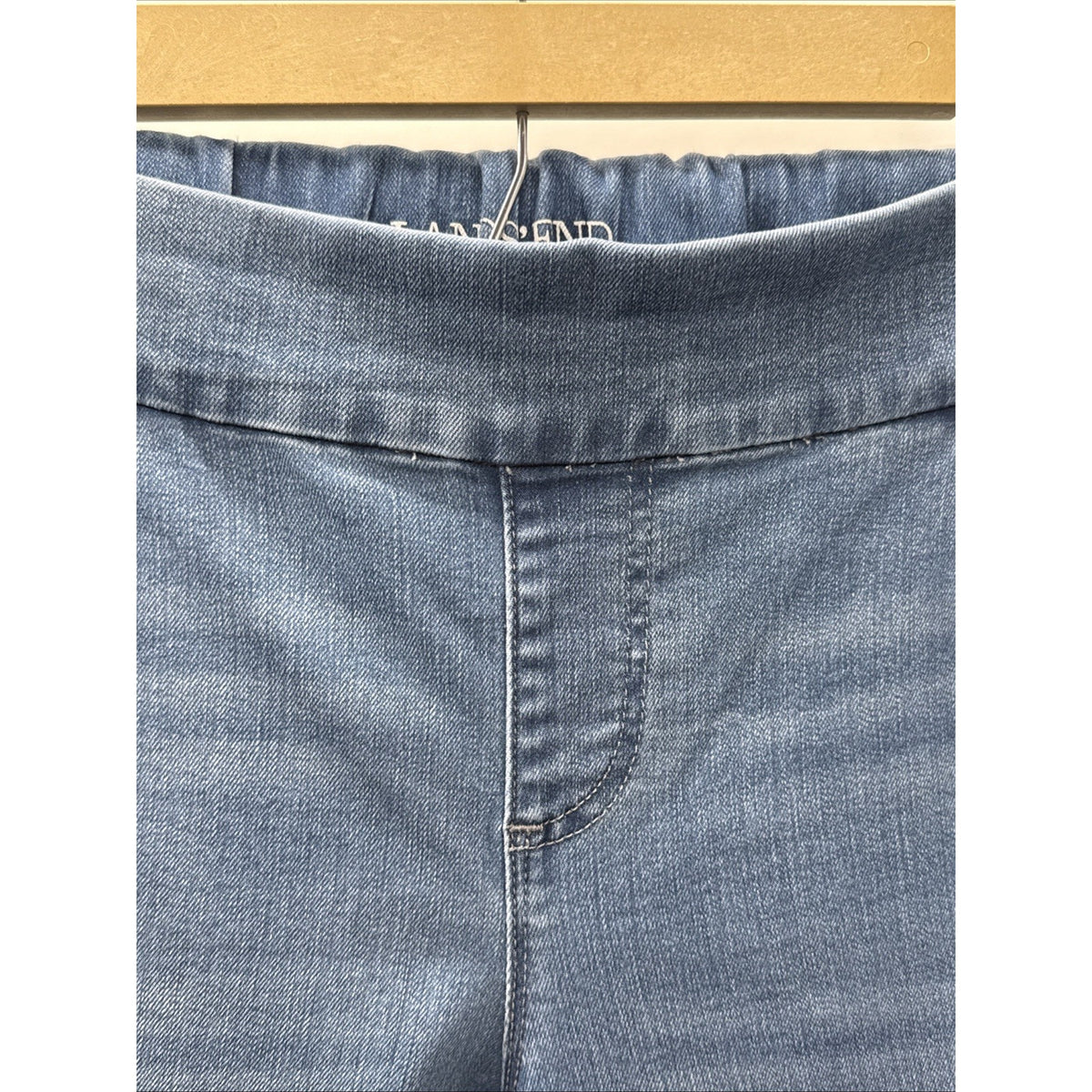 Lands End Women’s Mid Rise Pull On Skinny Jeans Plus Size 20W Casual Stretch