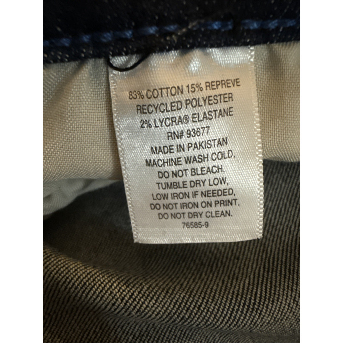 Arizona Jeans Co. Mens 44X30 Athletic Taper Blue 5 Pocket Denim Pants
