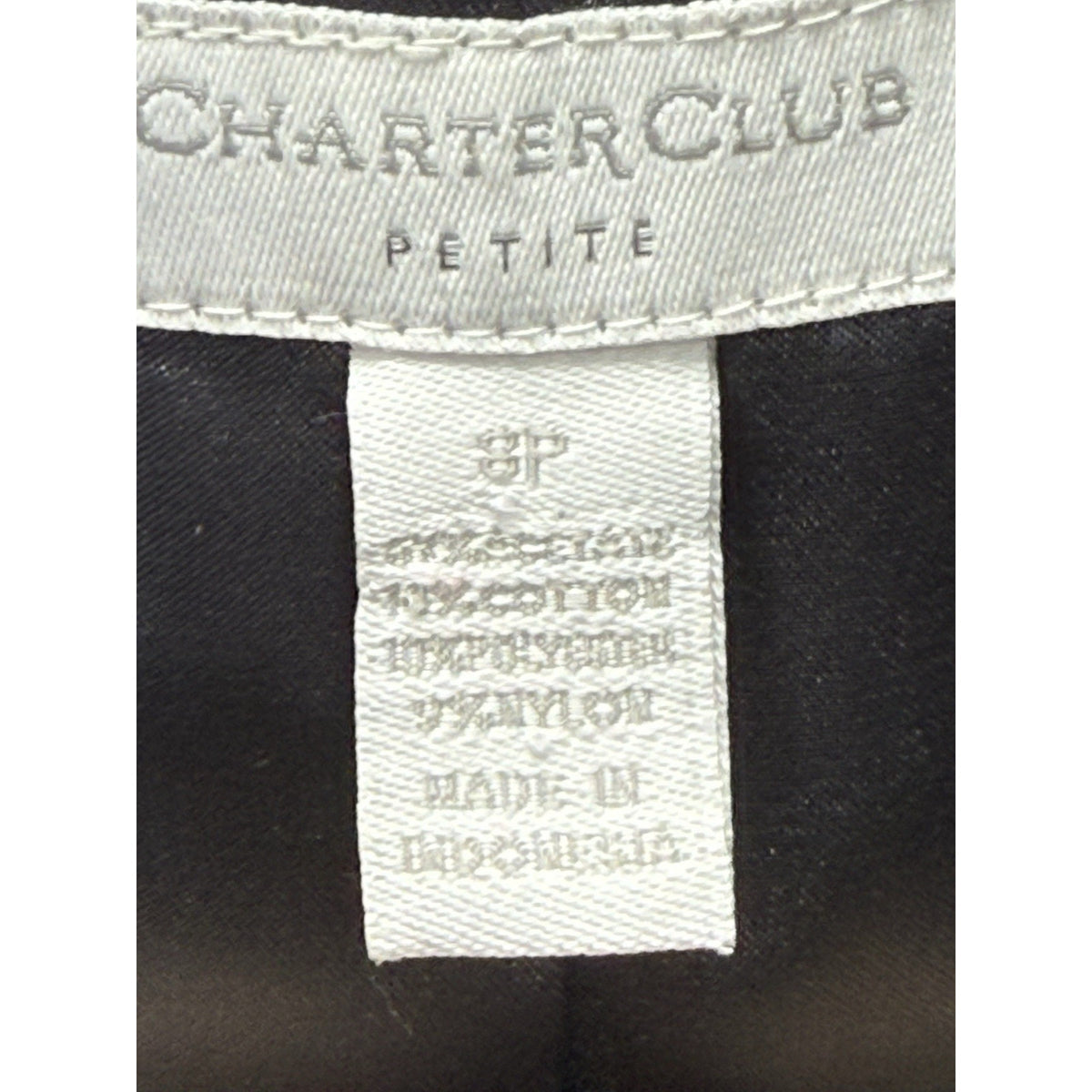 Charter Club (Flawed) Petite Faux Fur Textured Jacket Gray 8P Cropped Glam Chic