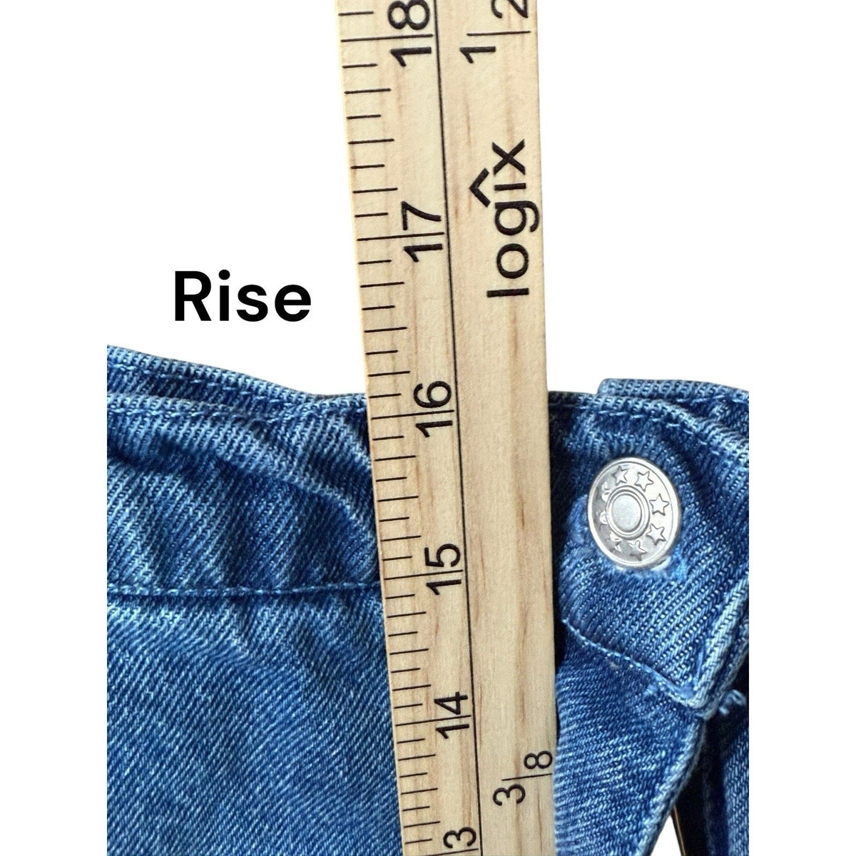 Erica Brooke Plus 18 High Rise Denim Capris Ombre Hem Zip Fly Cotton Pants