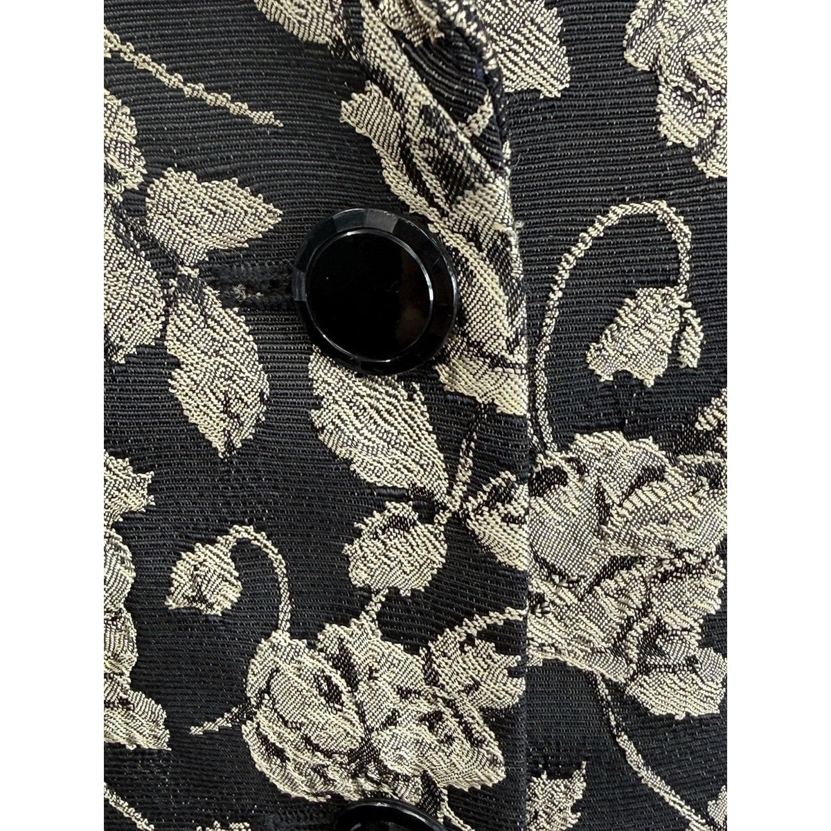 Jones New York Collection Floral Tapestry Blazer Jacket Women 12 Dark Academia