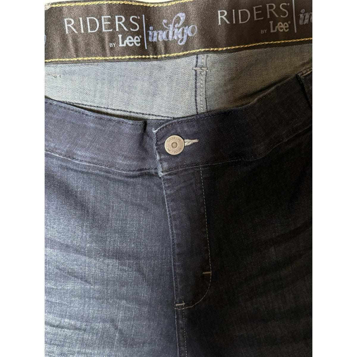 Riders by Lee Women 26W Plus Dark Wash High Rise Stretch Skinny Jeans 5-Pocket