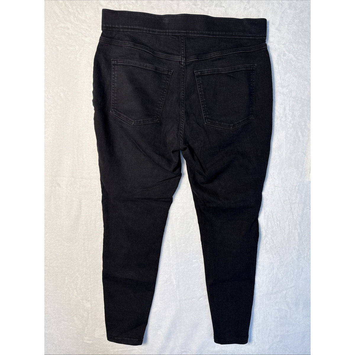 Terra & Sky Jegging Jeans Womens 0X 14W Black Wash High Rise Pull On Denim