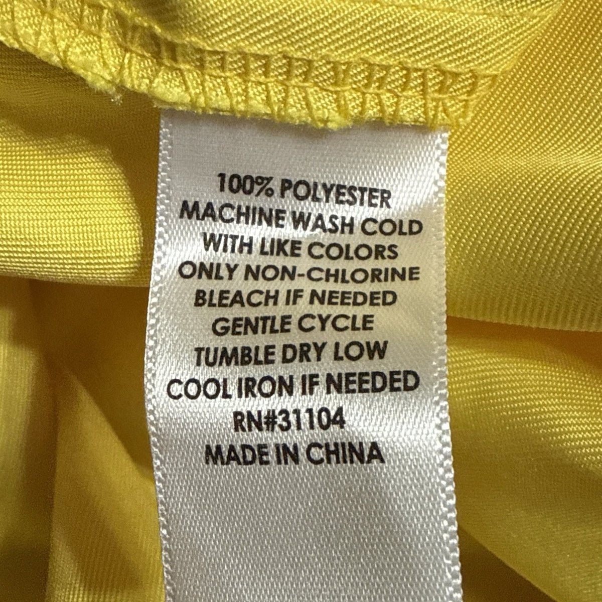 Kim Rogers Curvy Pull-On Pants 18W Yellow Elastic Waist Pockets Short Length