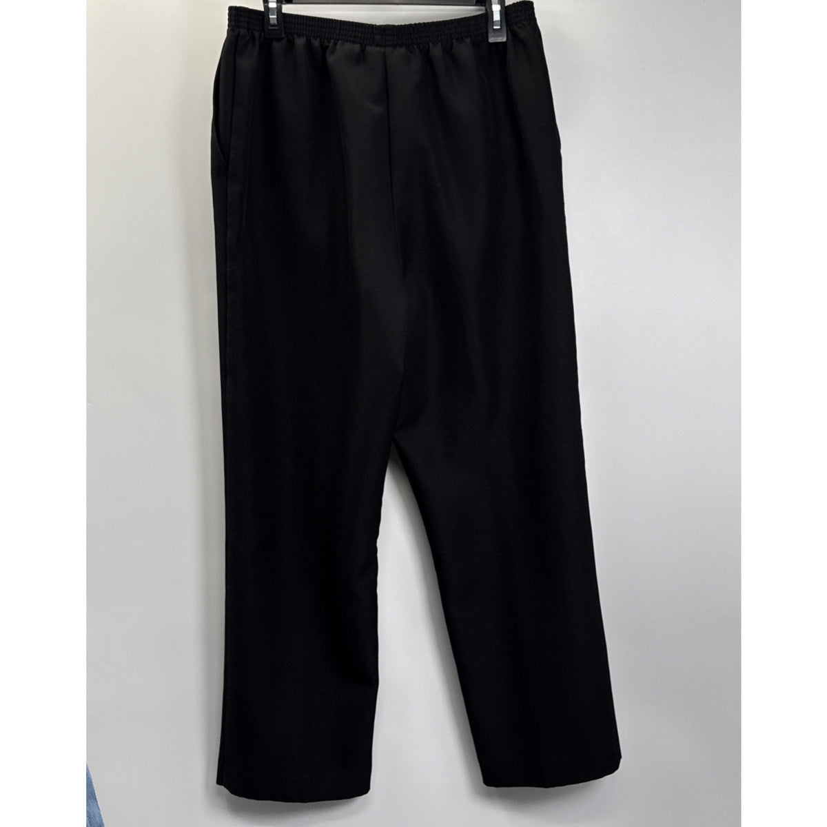 Alfred Dunner Pants Women’s Size 14 Black Elastic Waist Dress Pants Pockets
