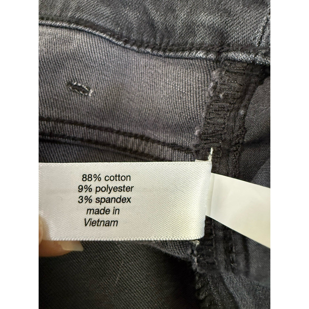 Lane Bryant Signature Fit Mid-Rise Charcoal Wash Straight Stretch Jeans