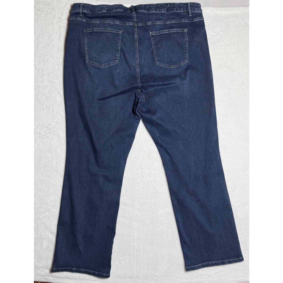 Talbots Flattering Collection Jeans Women’s 24W Curvy Barely Boot Stretch Blue
