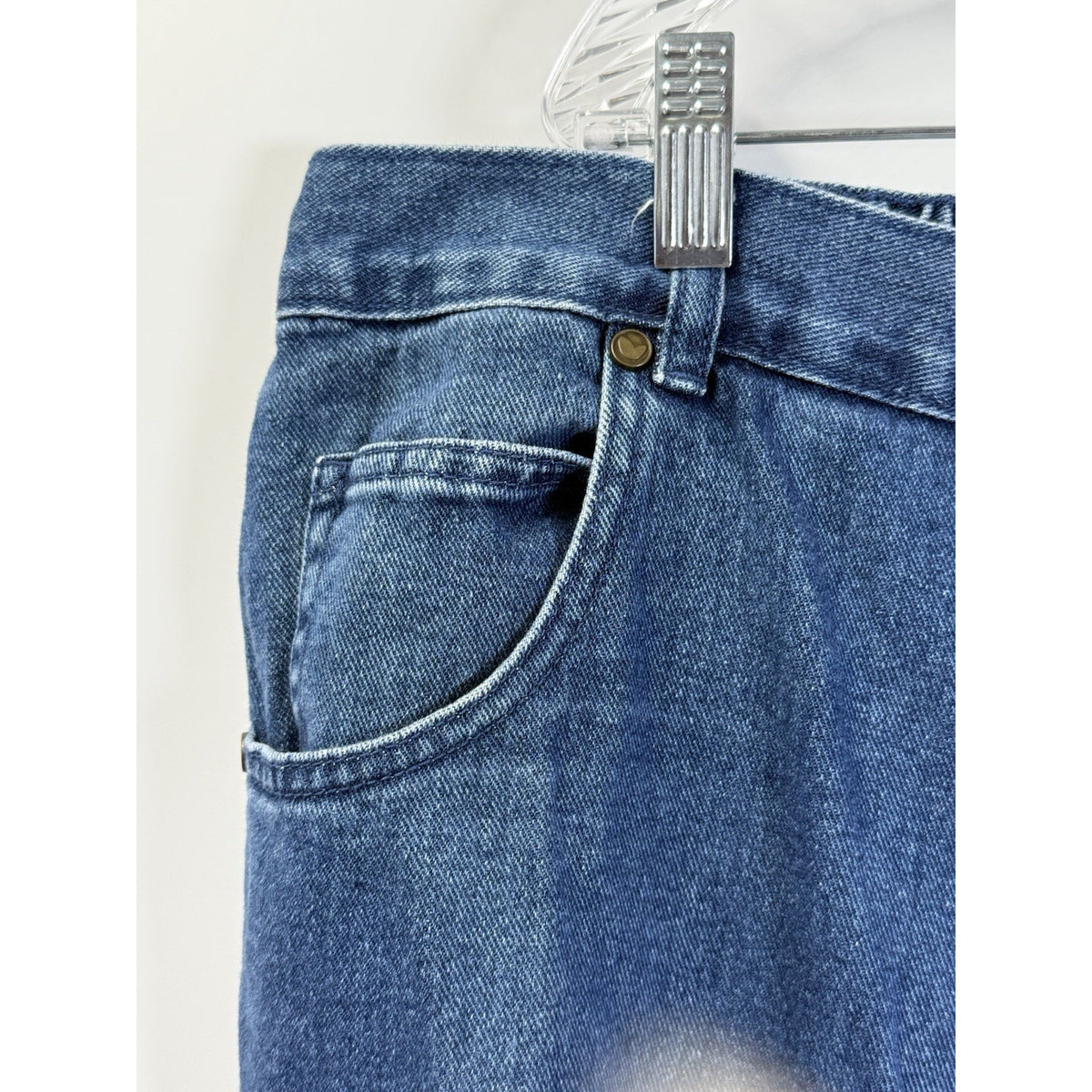Woman Within Denim Capri Jeans Plus Size 26W Side Elastic Waist 100 Cotton
