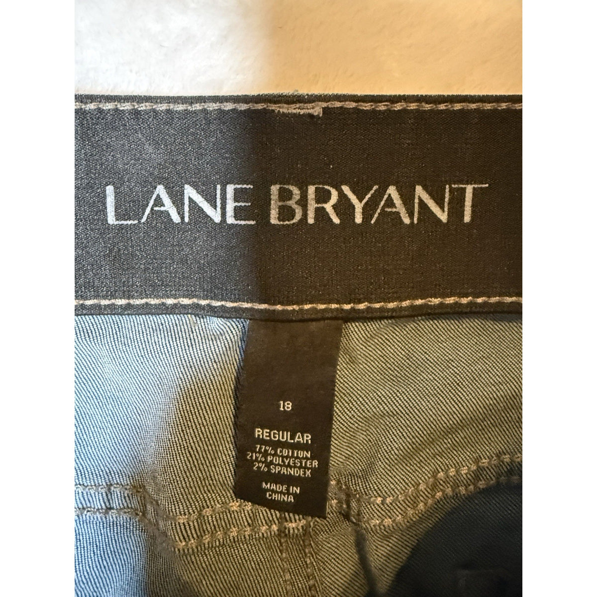 Lane Bryant Skinny Jeans Womens 18 Regular Tighter Tummy Dark Wash Stretch