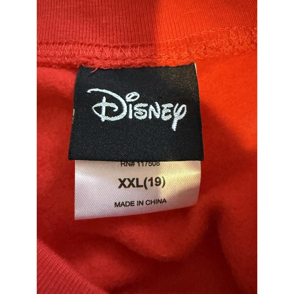 Disney Mickey Mouse Graphic Sweatshirt XXL Red Pullover