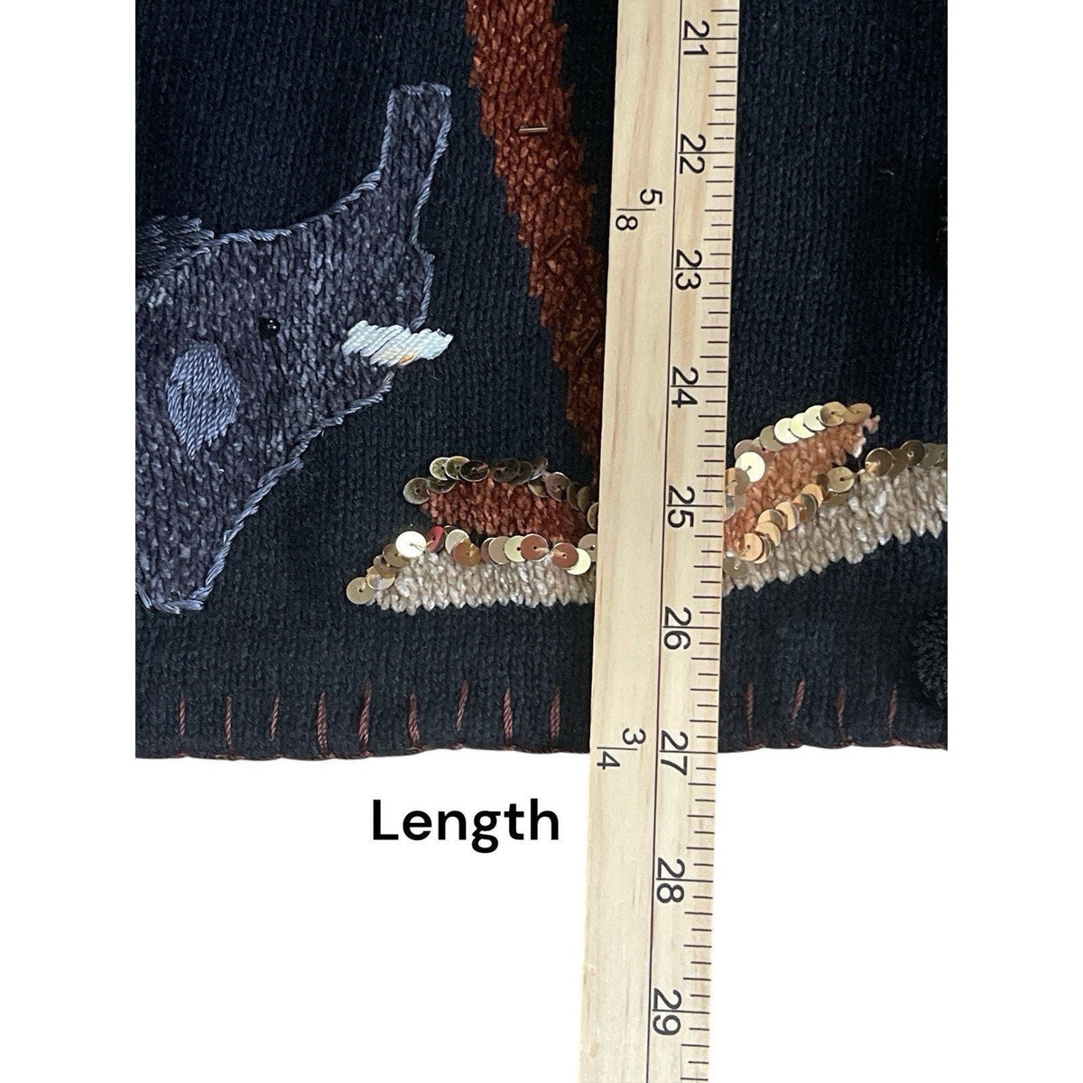 Victoria Woman 1X Embellished Jungle Cardigan Sweater – Sequin Animal Palmtrees