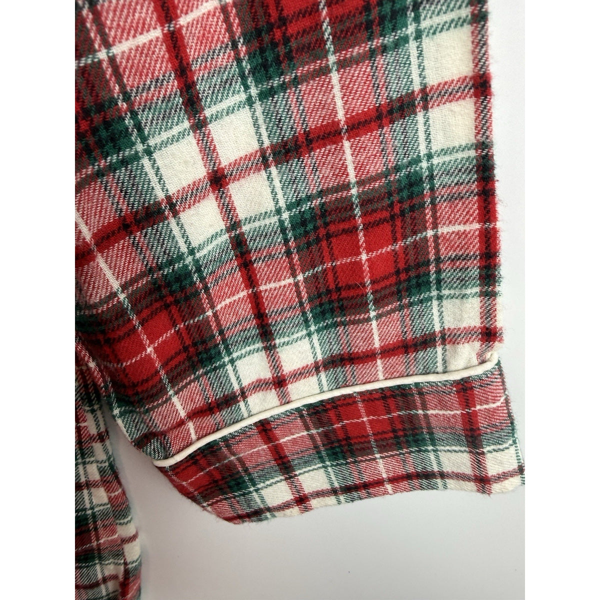 Lauren Ralph Lauren Plaid Flannel Sleep Shirt Nightgown NWT Red Green Cotton L