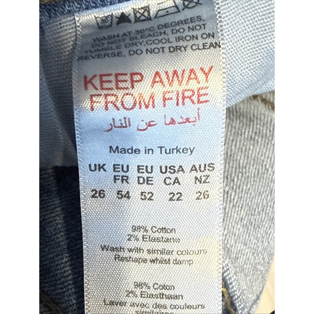 Boohoo Blue Jeans Women’s Plus Size 22 Flare Leg Bell Bottom 5 Pockets Casual