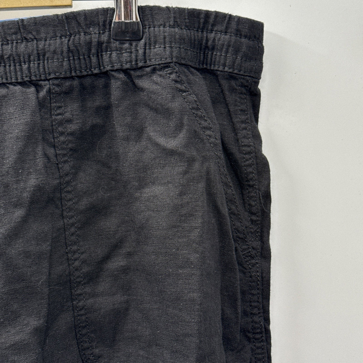 Time and Tru Black Linen Blend Pull On Shorts Women’s XXXL 22 Relaxed