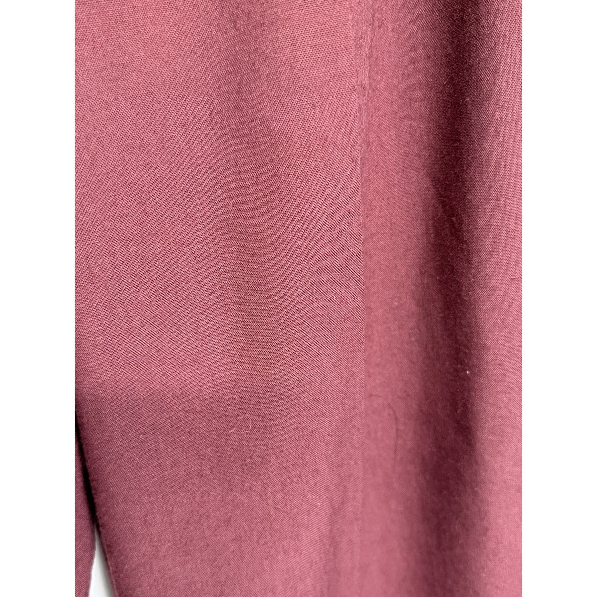 BONWORTH Women's Wine Pull-on Dress Pants SZ L Petite Elastic Waist Pockets