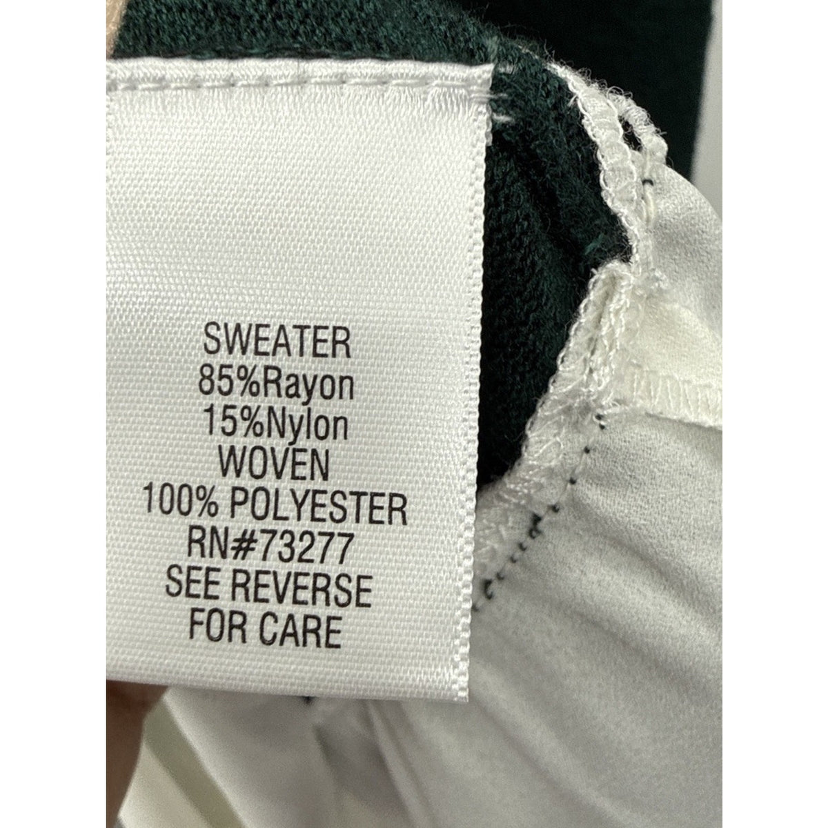 Apt 9 Layered Sweater Top Green Faux Shirt Hem Gold Button Career Medium Petite