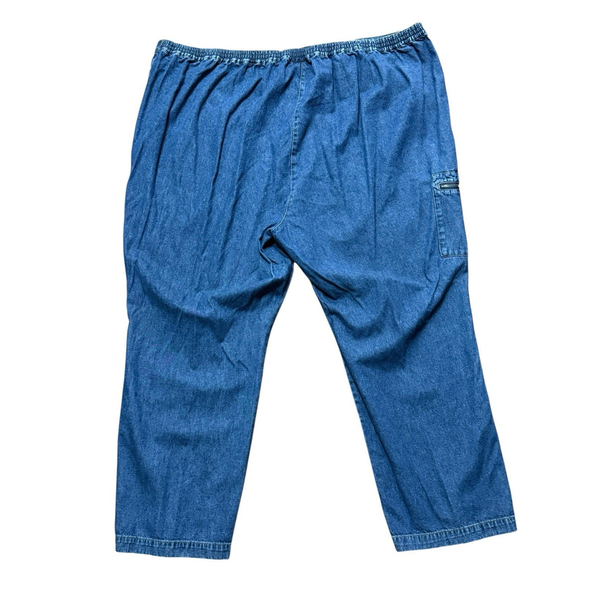 Liz & Me Women’s 4X Denim Pants 30/32 Zipper Button Cargo Style Zip