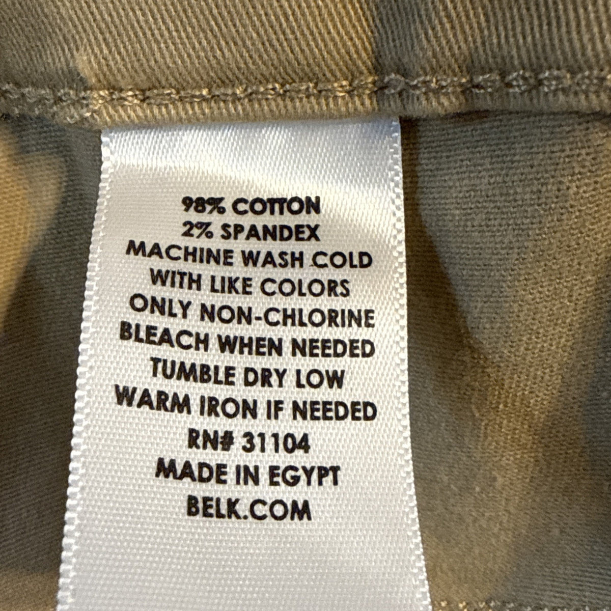New Directions Curvy 22W Pull On Skinny Pants Khaki Tan Stretch Plus Size NWT