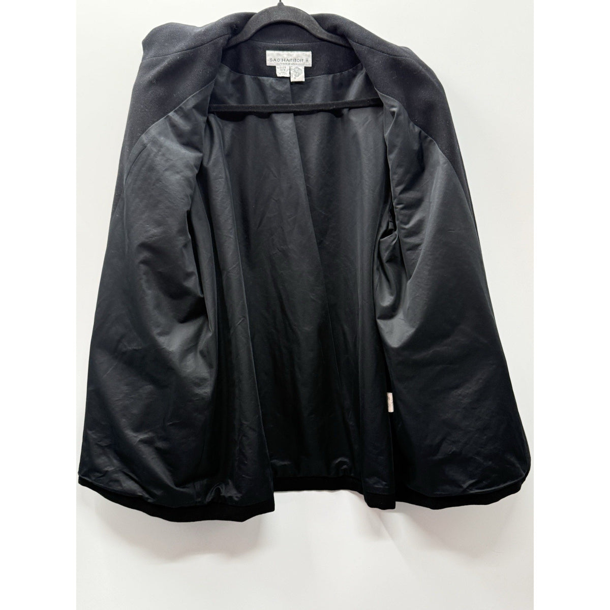 Sag Harbor II 100% Wool Black Blazer Womens 18W Made USA Career Office Jacket
