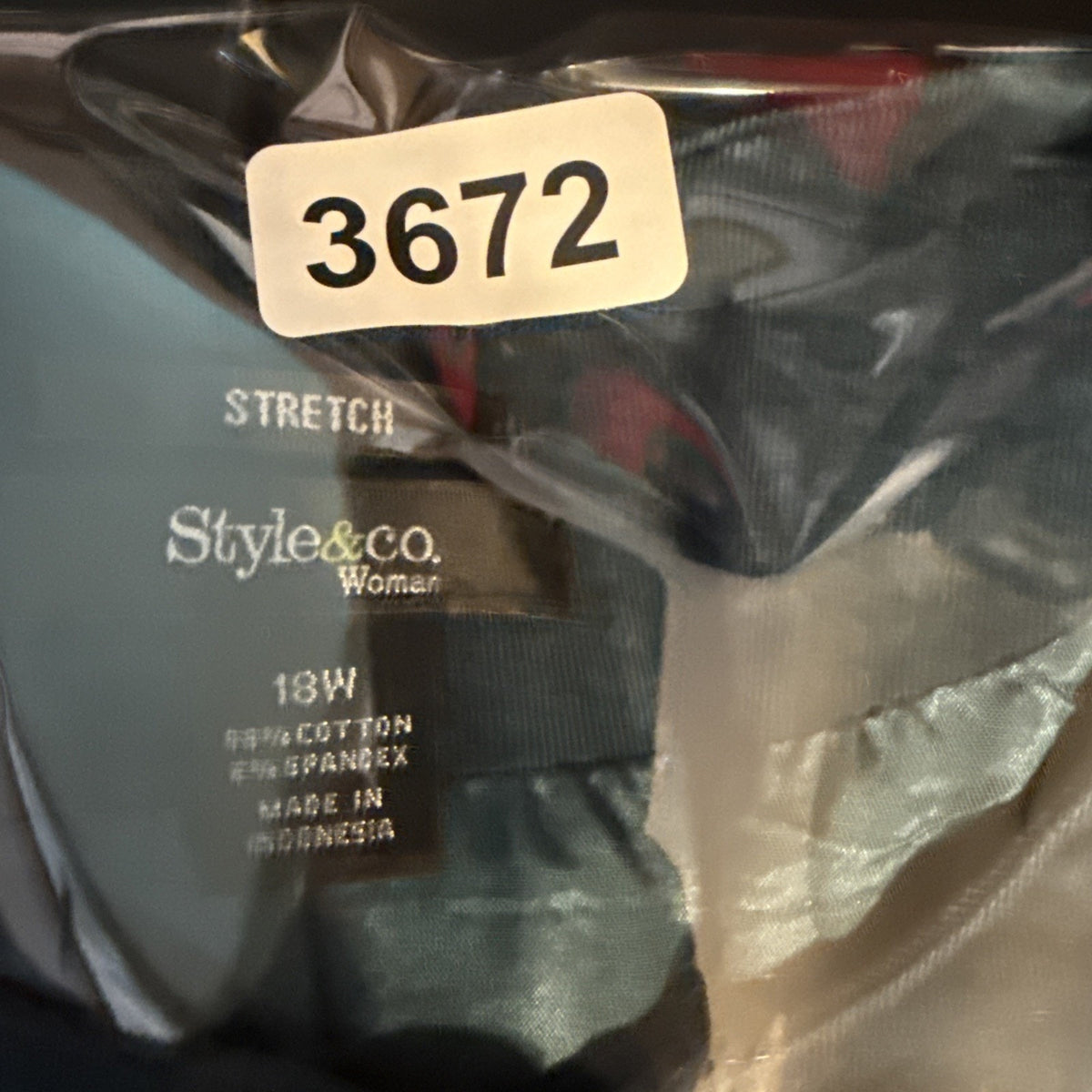 Style & Co Woman 18W Teal Stretch Corduroy Peplum Jacket Bell Sleeve