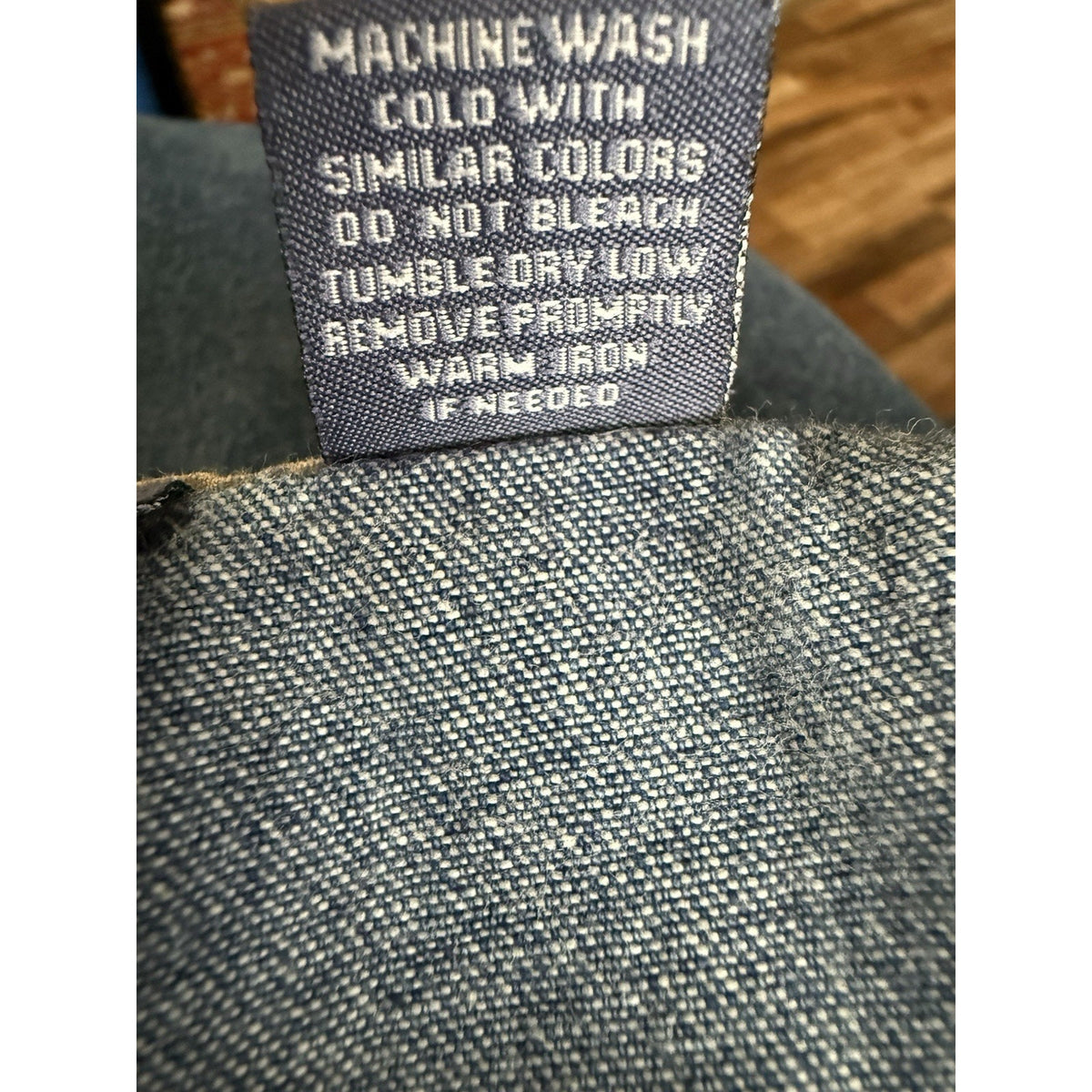 Women’s Mountain Lake Blue Jeans Denim Shirt Size 12 100% Cotton
