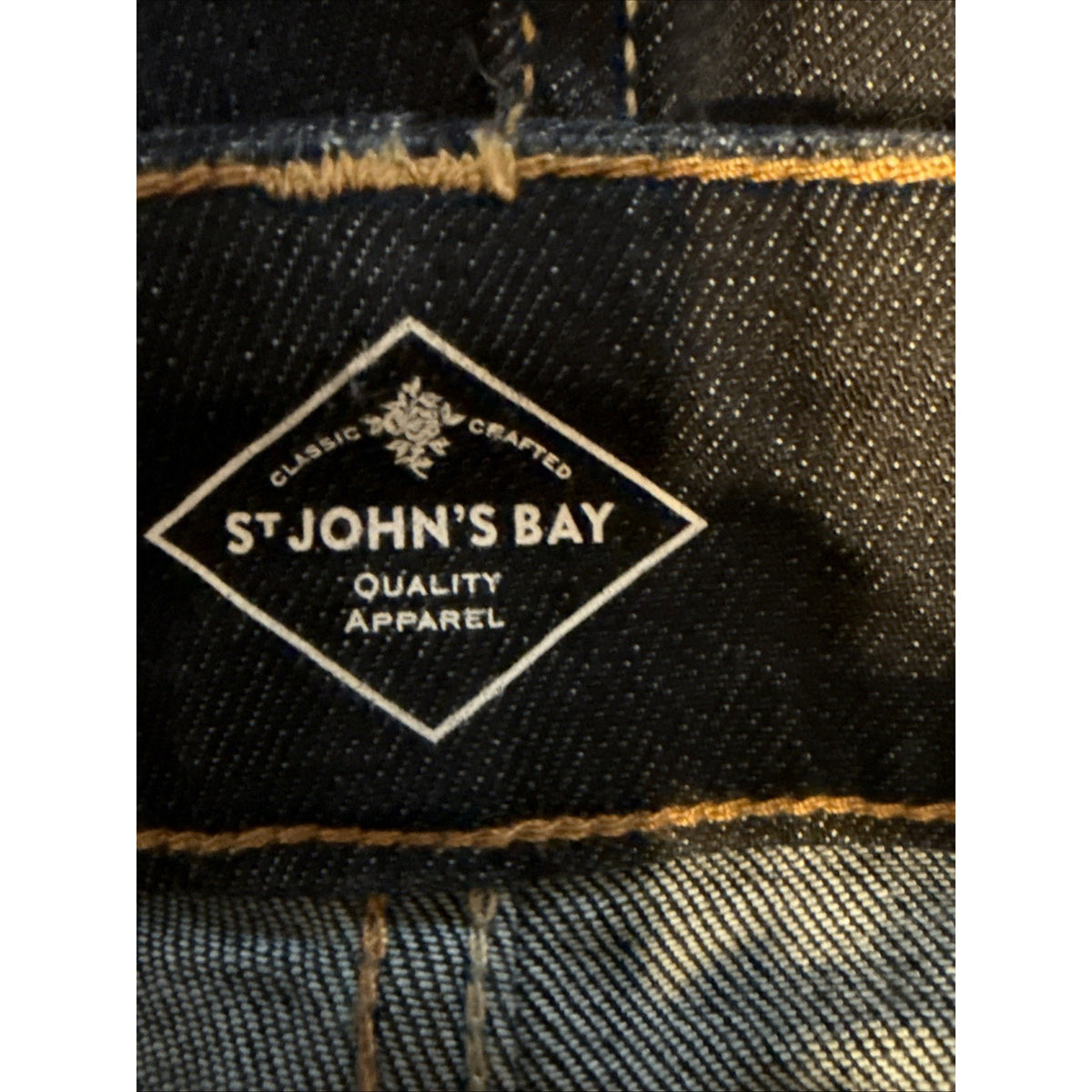 St Johns Bay Womens Skinny Leg Jeans Plus Size 22W Dark Wash Stretch Denim