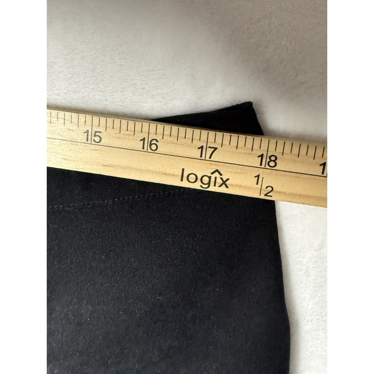 Dressbarn Black Flared A-Line Midi Skirt 16 Career Office (Faux Suede Look)