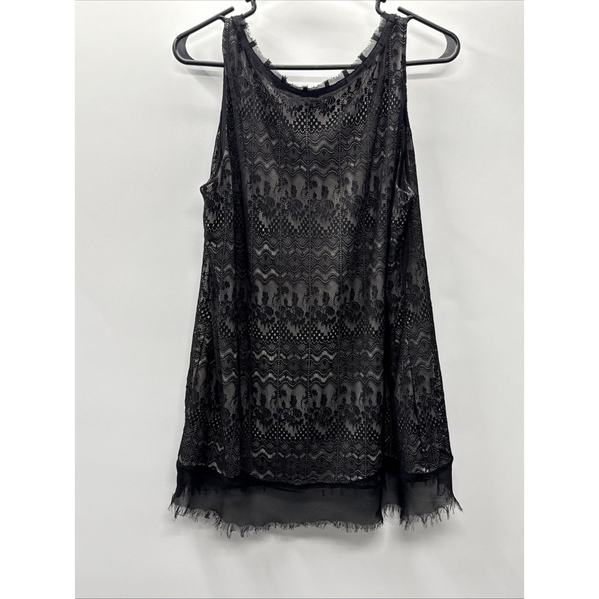 CAbi Blouse Top Womens L Black Lace Bow Whimsigoth Romantic Fairy 90s Romantic