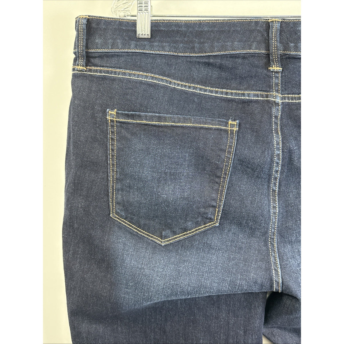 St Johns Bay Womens Skinny Leg Jeans Plus Size 22W Dark Wash Stretch Denim