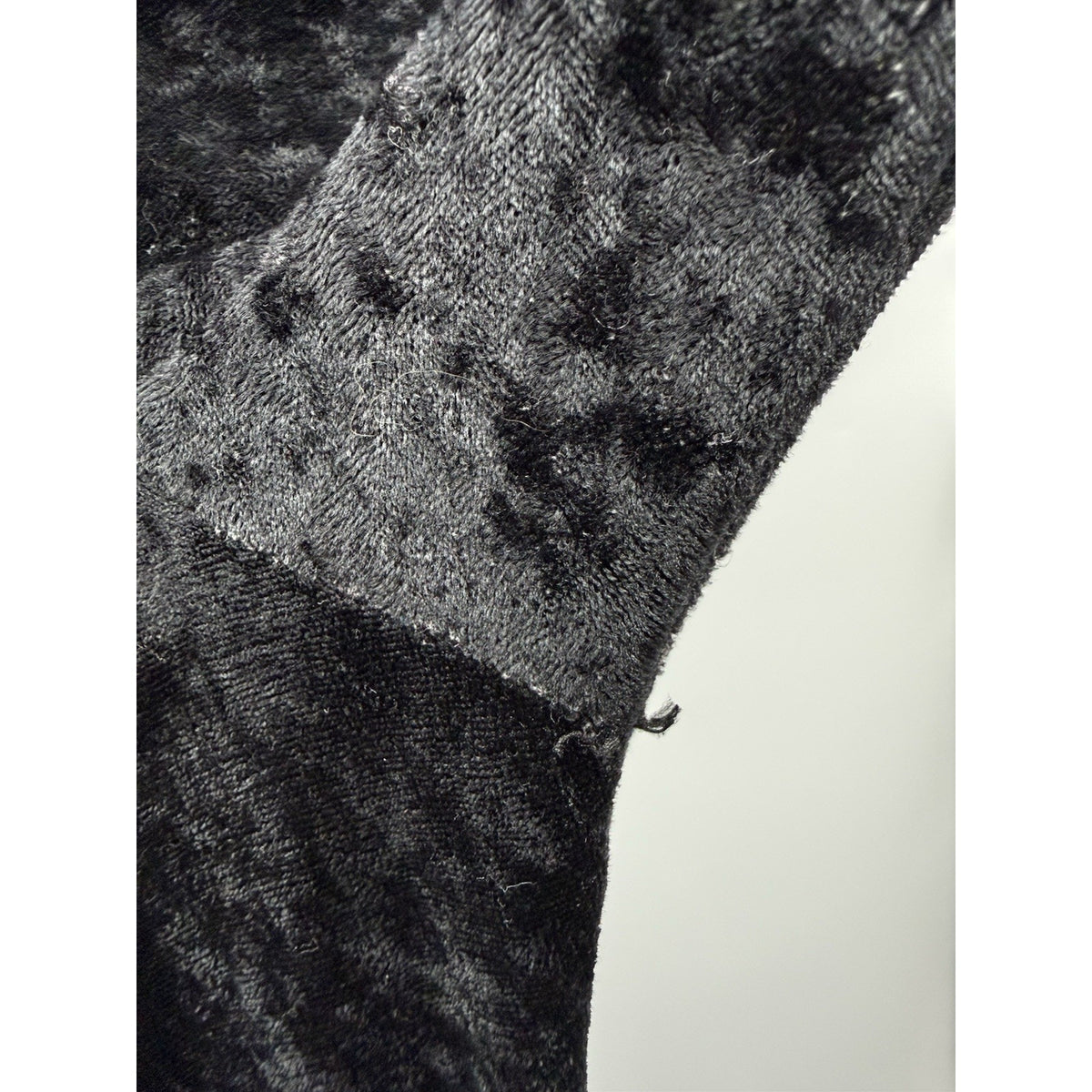 Black Crushed Velvet Maxi Dress Size 34/36 Goth Witchy Dark Academia Grunge