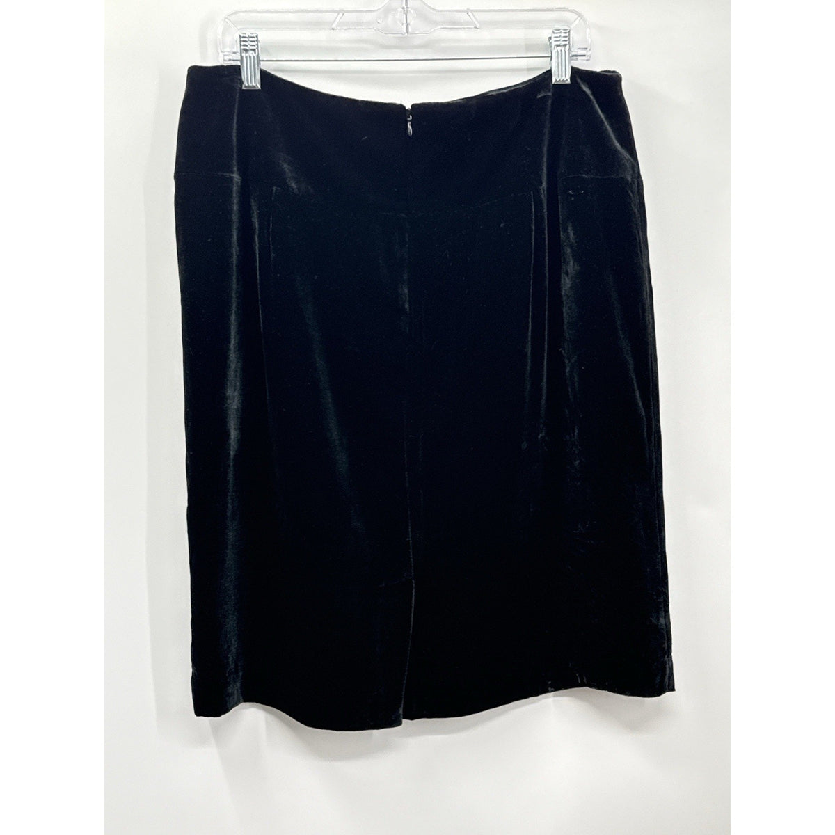 INC Velvet Pencil Skirt Womens 16 Black Knee Length Classic Minimalist
