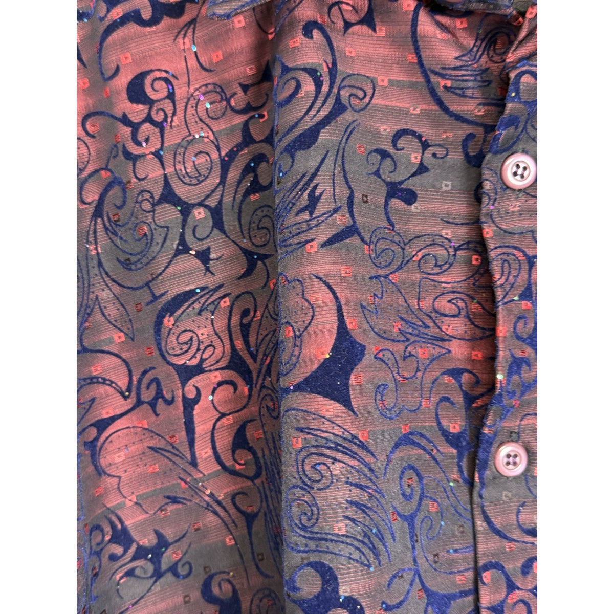 Pronti Collection By Phita Shirt Button Up Abstract Grunge Dark Academia Retro