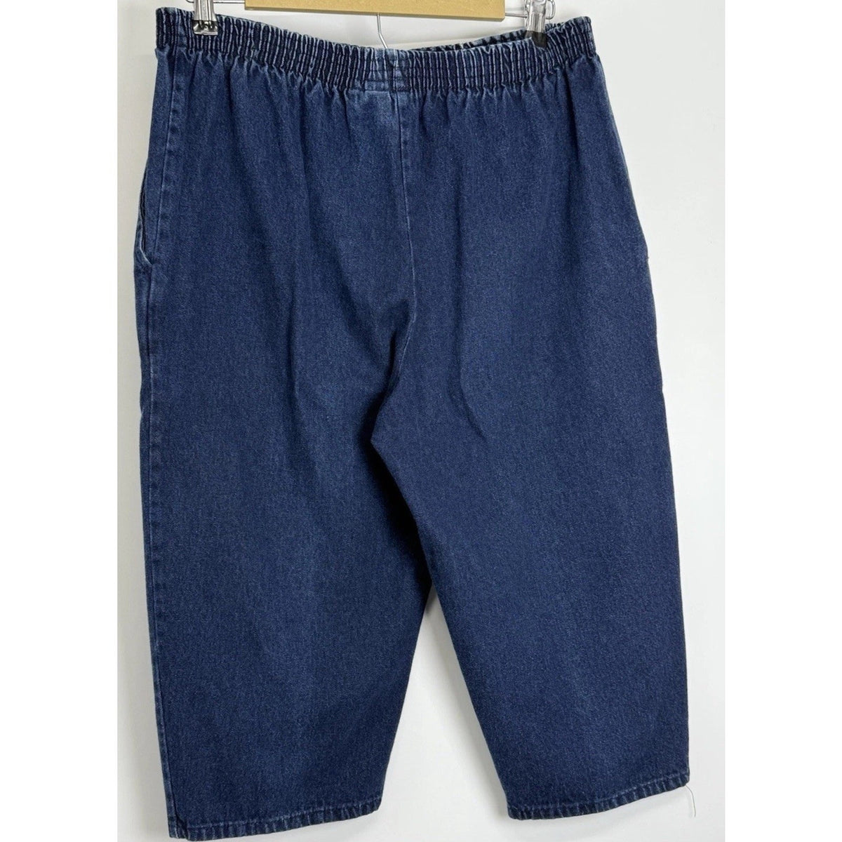 Briggs Size 10P denim cropped Pants women’s Pull On Elastic Waist Pockets GUC ￼