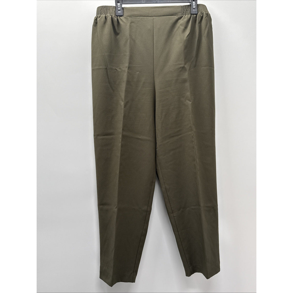 Just For Women Olive Green Elastic Waist Pull On Dress Pants Size 20W