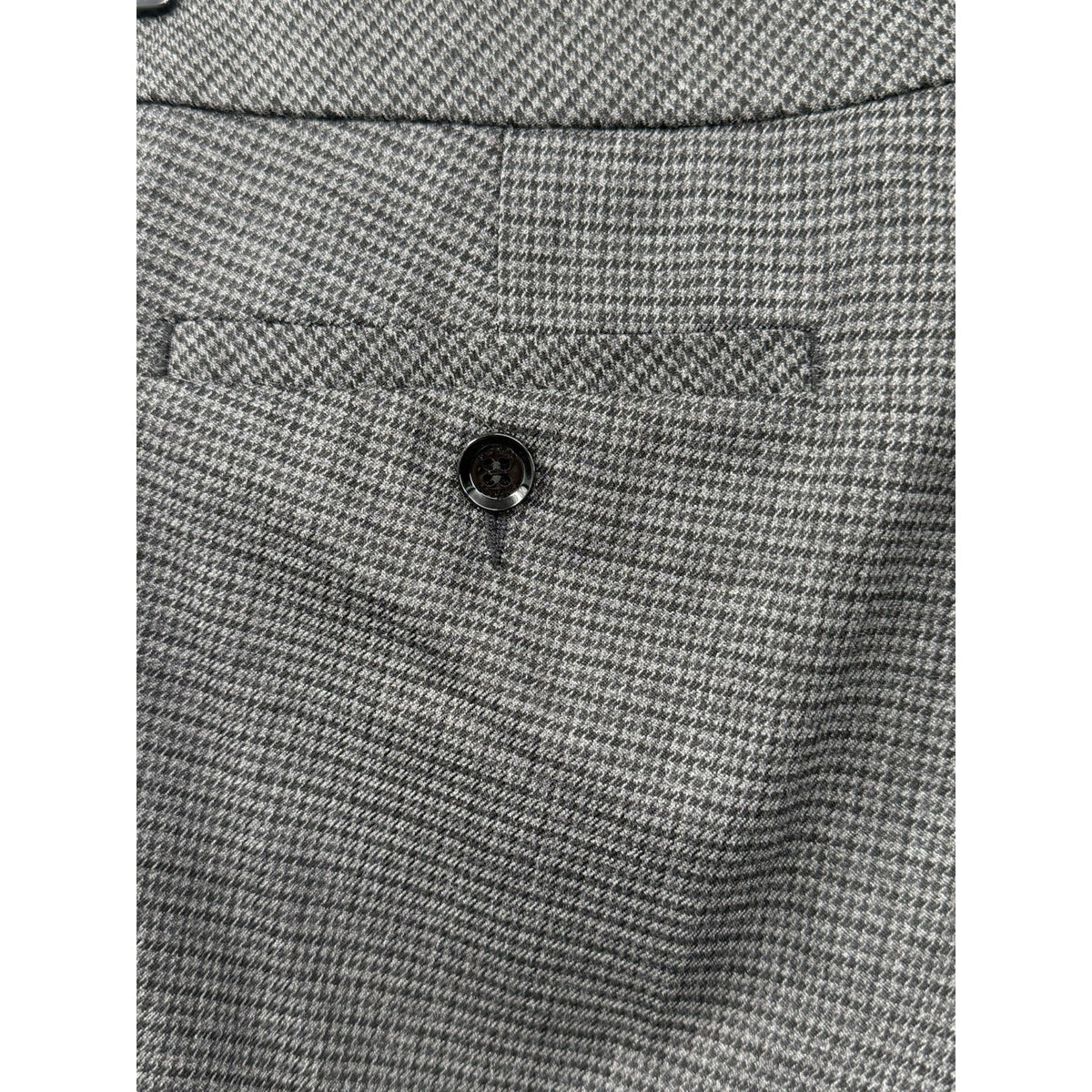 Express Design Studio Pants Women 6 Gray Check Cropped Wide Leg