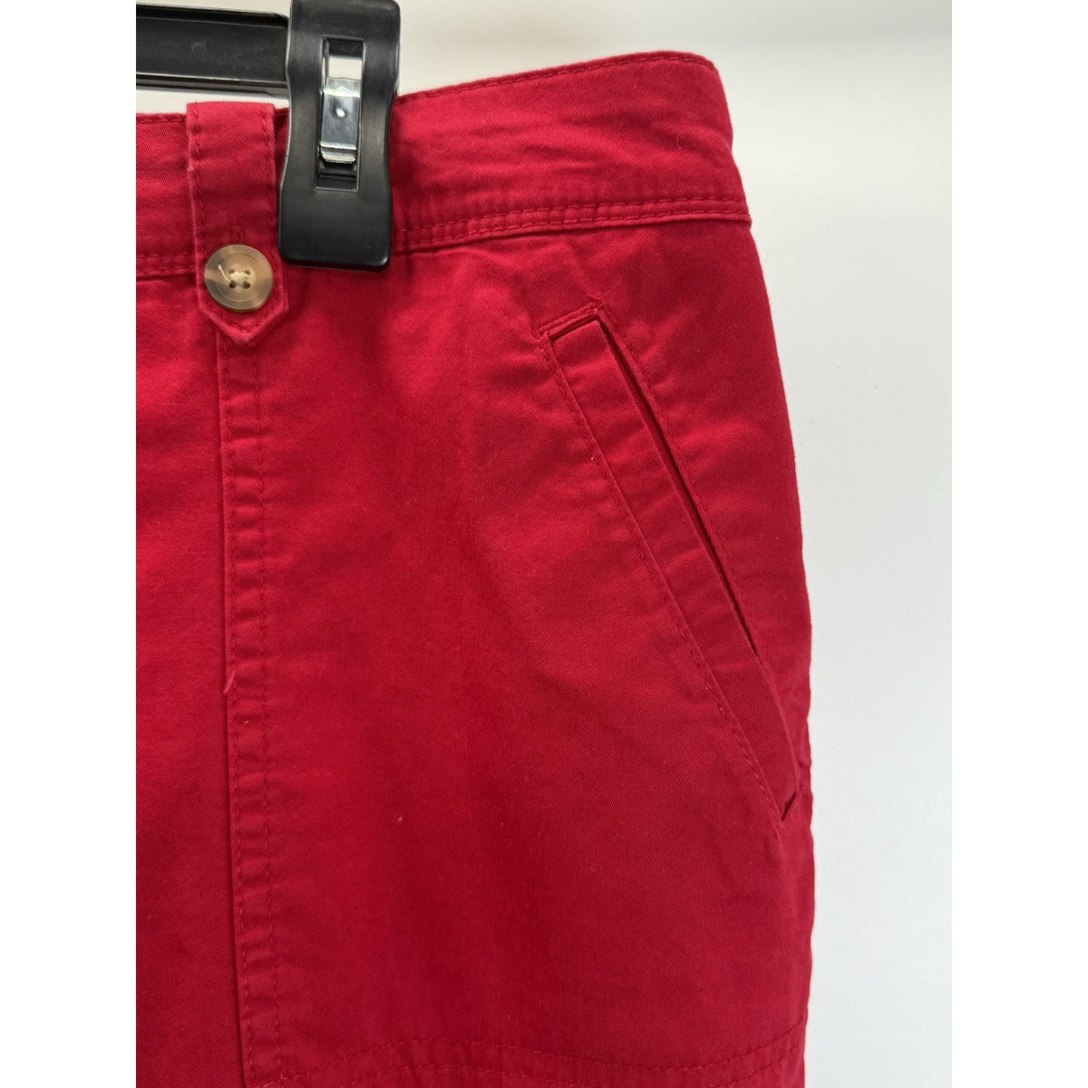 Karen Scott Red Capri Pants Women’s 16 Stretch Elastic Back Casual Summer