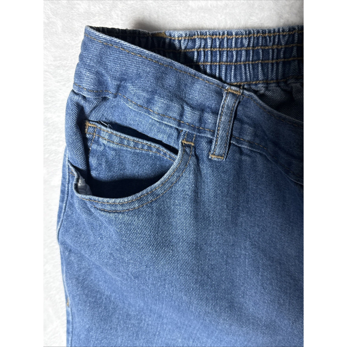 Woman Within Jeans Women’s Size 16W Petite Back Elastic Waist 5 Pocket
