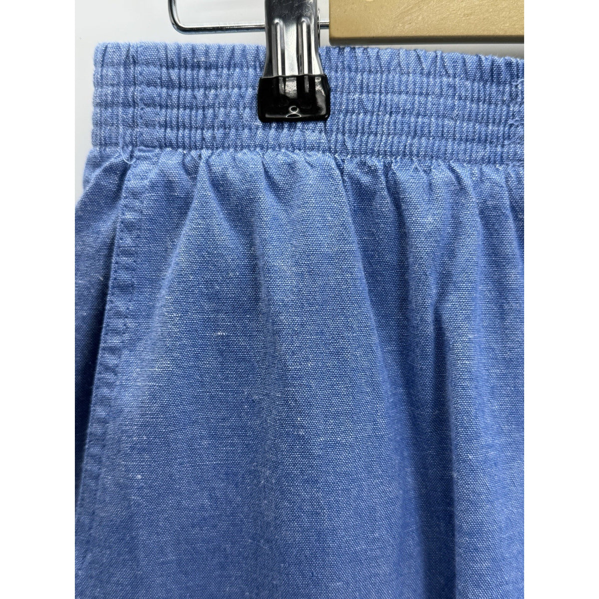 Alfred Dunner Pants Women’s Size 16 Blue Elastic Back Waist Linen Blend