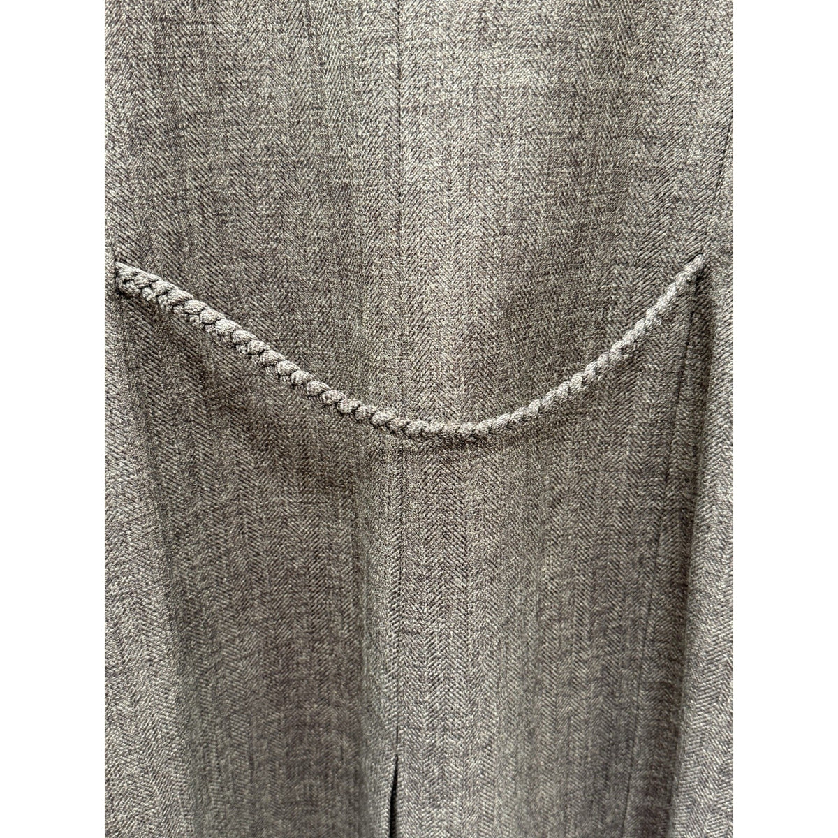 Levine Classics 18W Olive Brown Herringbone Long Coat Jacket Plus Size