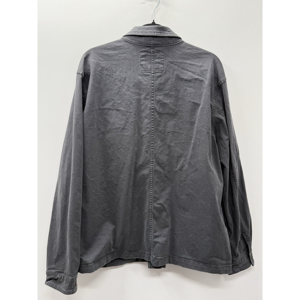 Old Navy Utility Jacket Womens XL Gray Cotton Chore Workwear Shacket 4 Pocket