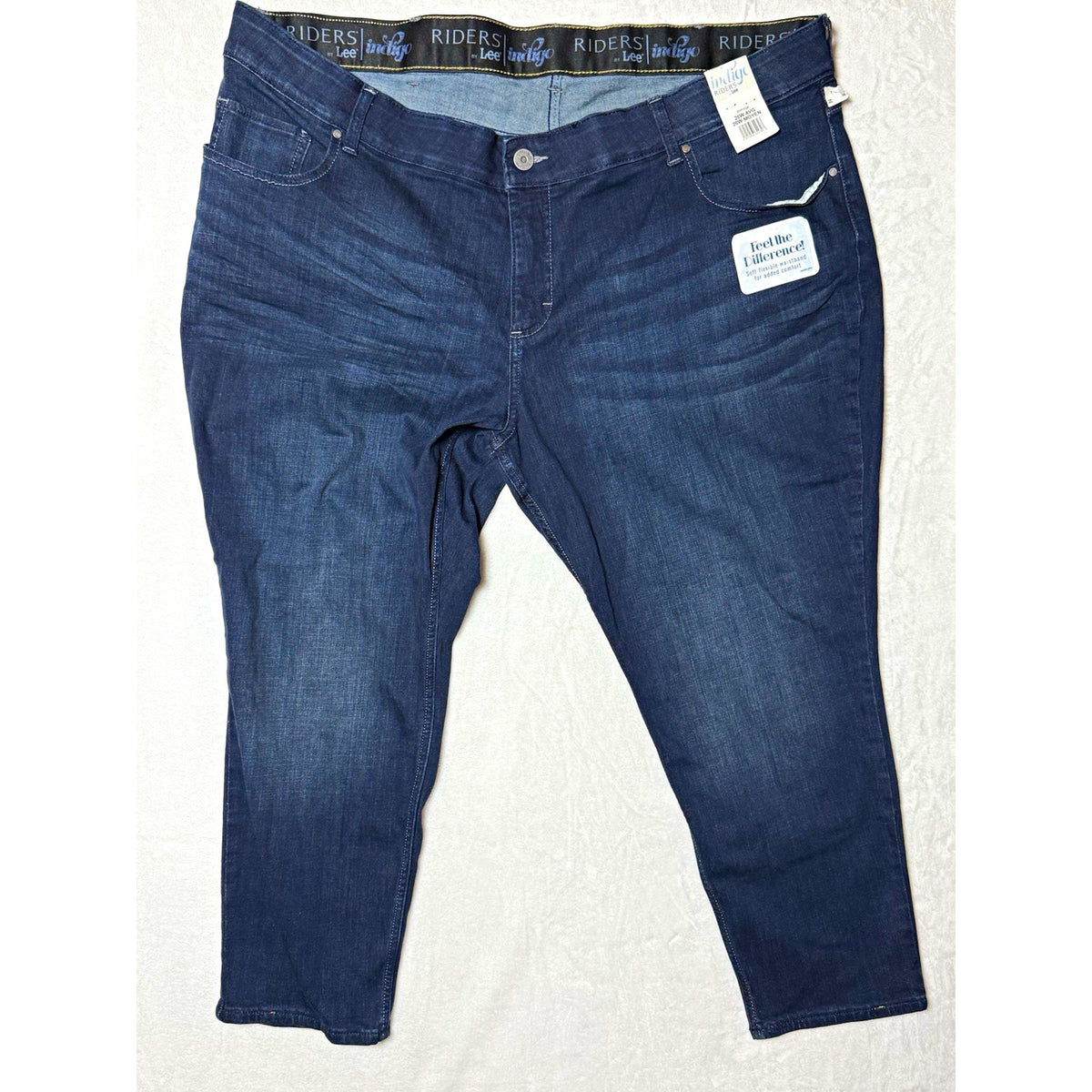 Riders by Lee Women 26W Plus Dark Wash High Rise Stretch Skinny Jeans 5-Pocket