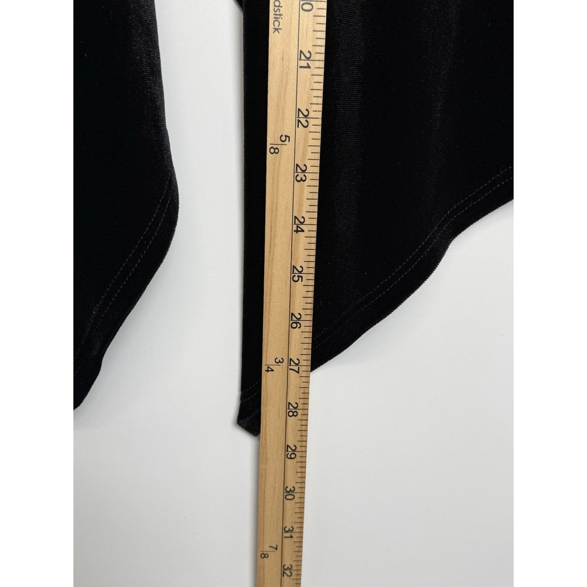 Carole Christian 2X Black Velvet Cardigan Open Front Draped Plus Size Jacket