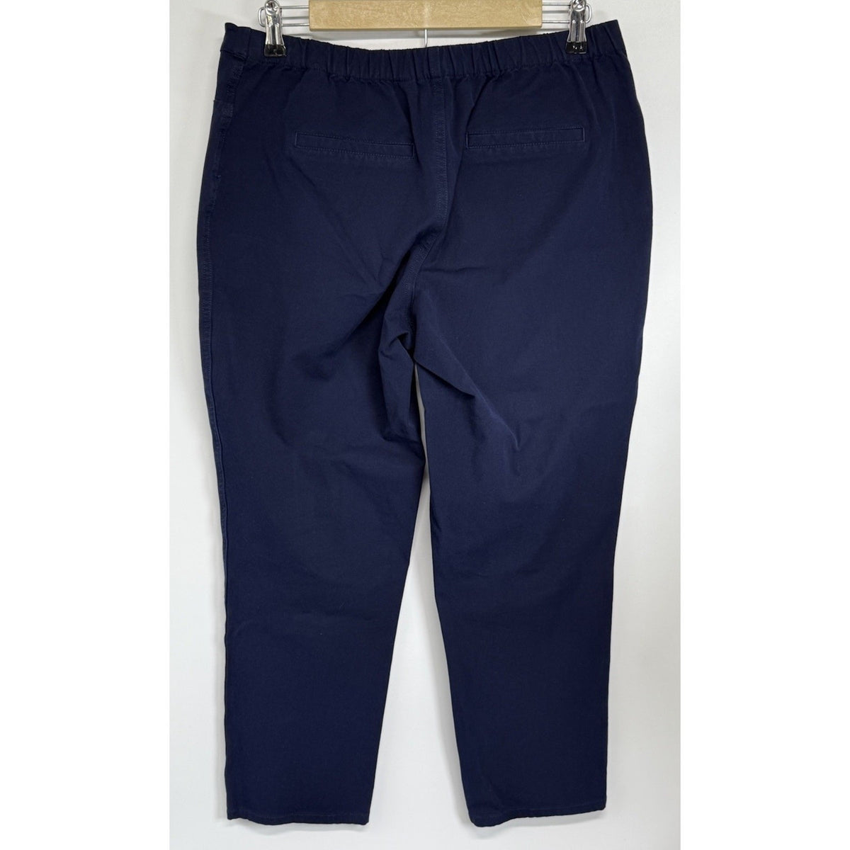 isaac mizrahi live Women’s Navy Ankle Pants Pull-On Comfort Waist Stretch Sz 14
